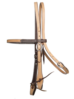 5/8"2-TONED BROWBAND HEADSTALL