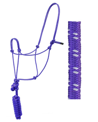 KNOTTED POLY ROPE HALTER-PP