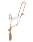 KNOTTED POLY ROPE HALTER-TAN